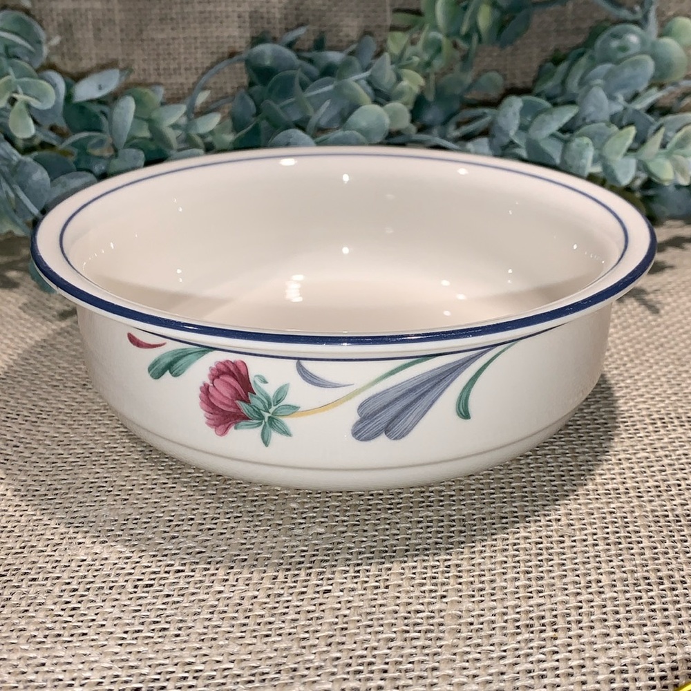 LENOX Soup and or Cereal Bowl Poppies On Blue